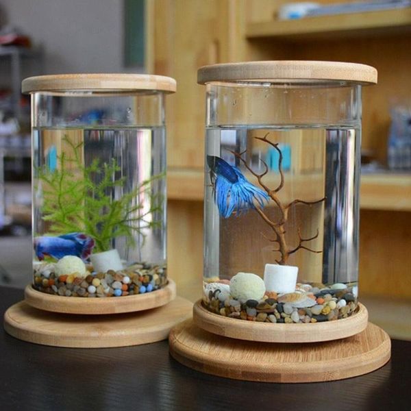 aquariums 1pcs glass betta fish tank bamboo base mini bowl accessories aquarium decoration rotate decorati k4t0
aquariums 1pcs glass betta fish tank bamboo base mini bowl accessories aquarium decoration rotate decorati k4t0