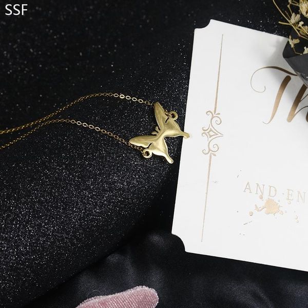 pendant necklaces stainless steel 18k real gold necklace butterfly lady boho jewelry gift, Silver
pendant necklaces stainless steel 18k real gold necklace butterfly lady boho jewelry gift, Silver