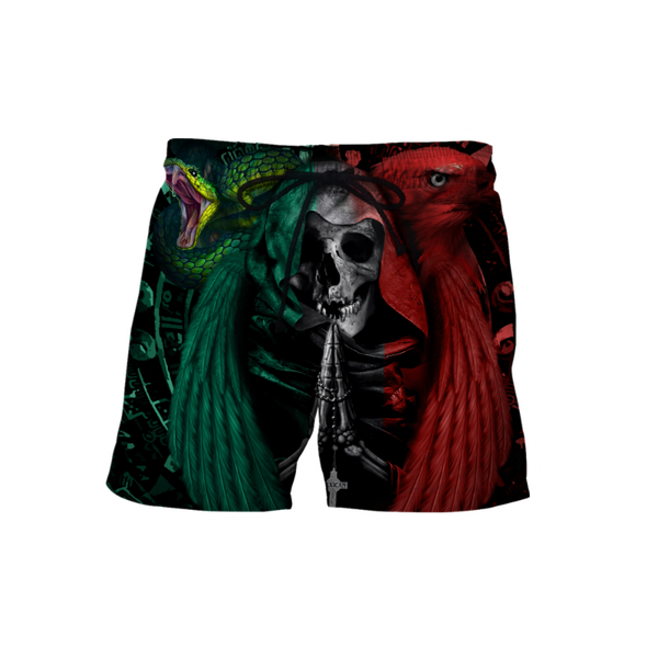 men's shorts mexican flag aztec skull mens 3d print board summer beach quick dry streetwear harajuku casual baggys 02, White;black
men's shorts mexican flag aztec skull mens 3d print board summer beach quick dry streetwear harajuku casual baggys 02, White;black