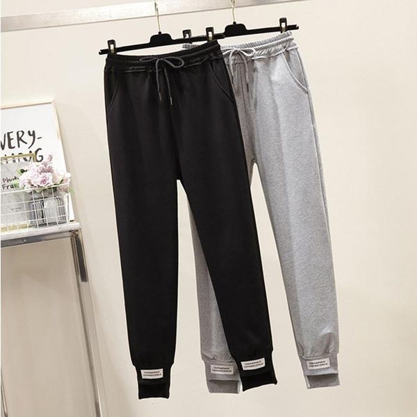 women's pants & capris grey sweatpants loose legged spring and autumn slim casual harlan 2021, Black;white
women's pants & capris grey sweatpants loose legged spring and autumn slim casual harlan 2021, Black;white