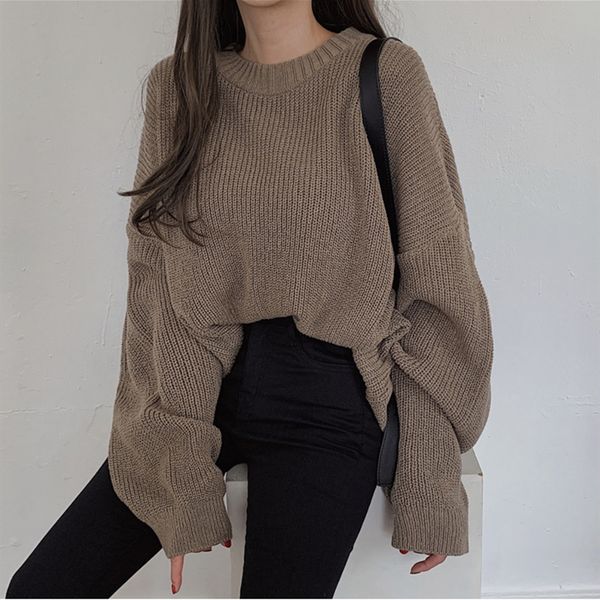 2021 new outono inverno camisola casual novo estilo coreano elegante pulveres de malha feminina moda slida s ndny, White;black
2021 new outono inverno camisola casual novo estilo coreano elegante pulveres de malha feminina moda slida s ndny, White;black