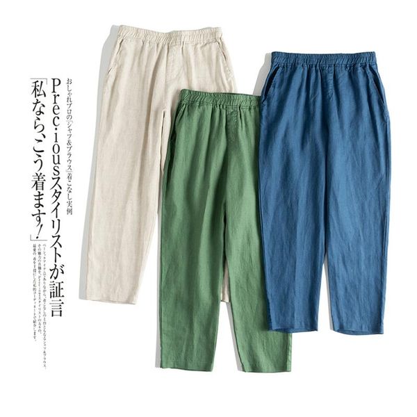 women's pants & capris spring autumn women all-match loose plus size comfortable breathable water washed 14*14 linen trousers elastic w, Black;white
women's pants & capris spring autumn women all-match loose plus size comfortable breathable water washed 14*14 linen trousers elastic w, Black;white