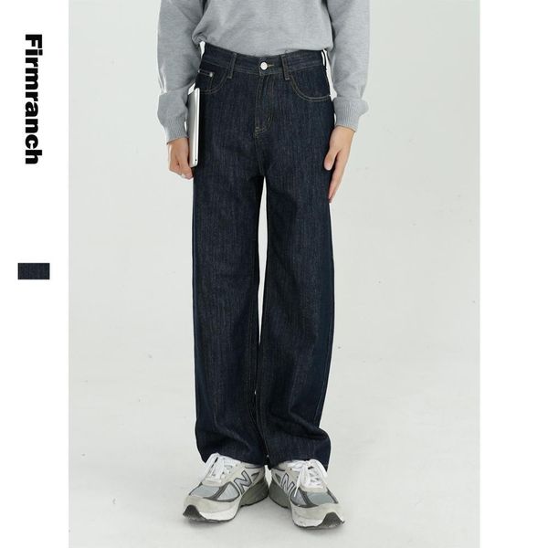 firmranch autumn men/women black all-matched loose long wide leg denim jeans trousers retro deep blue drooping style boys/girls
firmranch autumn men/women black all-matched loose long wide leg denim jeans trousers retro deep blue drooping style boys/girls