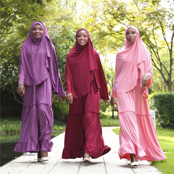 new abaya 2 pieces prayer set front zip long sleeve dress with hijab muslim women islamic clothes, Black;gray
new abaya 2 pieces prayer set front zip long sleeve dress with hijab muslim women islamic clothes, Black;gray