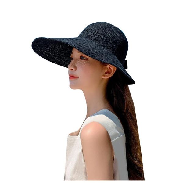 wide brim hats panama straw hat women beach style bow empty hole summer fisherman female male breathable sunhat lady, Blue;gray
wide brim hats panama straw hat women beach style bow empty hole summer fisherman female male breathable sunhat lady, Blue;gray
