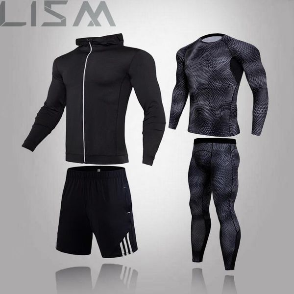 men's thermal underwear 4-piece winter sports mma rashguard suit tight track and field clothing compression fitness long, Black;white
men's thermal underwear 4-piece winter sports mma rashguard suit tight track and field clothing compression fitness long, Black;white