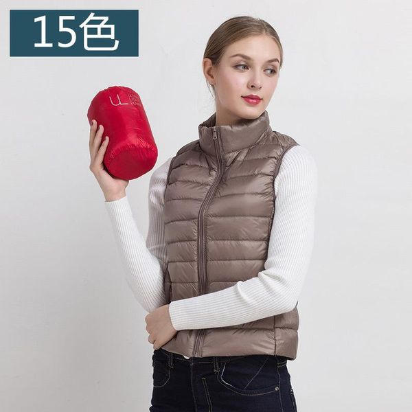 women's vests vest ultra light down sleeveless jacket gilet colete feminino de inverno plus size s - xxxl 15 colors, Black;white
women's vests vest ultra light down sleeveless jacket gilet colete feminino de inverno plus size s - xxxl 15 colors, Black;white