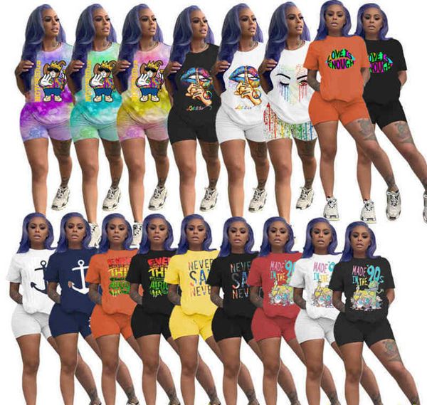 women two pieces pants set fashion casual tracksuits jogging suit personality pattern cartoon printed short sleeve shorts outfits plus size, White
women two pieces pants set fashion casual tracksuits jogging suit personality pattern cartoon printed short sleeve shorts outfits plus size, White