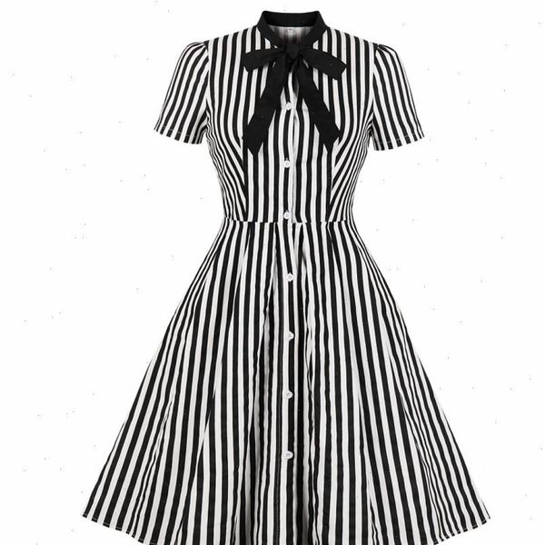 summer cotton striped print midi dress casual cute women short sleeves bowknot shirt dresses evening party office swing vestidos, Black;gray
summer cotton striped print midi dress casual cute women short sleeves bowknot shirt dresses evening party office swing vestidos, Black;gray
