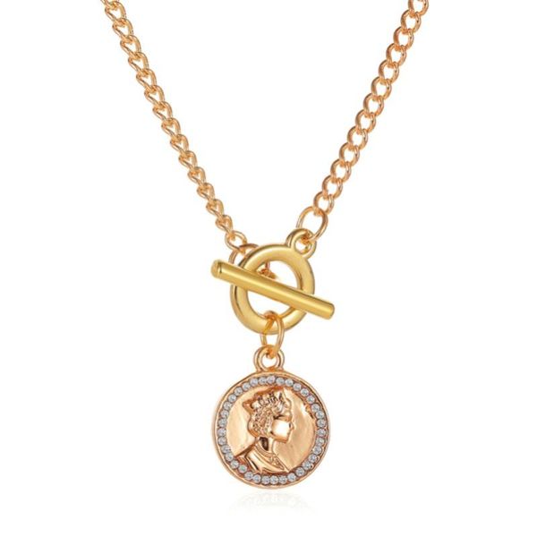 pendant necklaces golden white chain bling starry clear crystal retro queen head portrait choker alloy necklace women's accessories, Silver
pendant necklaces golden white chain bling starry clear crystal retro queen head portrait choker alloy necklace women's accessories, Silver