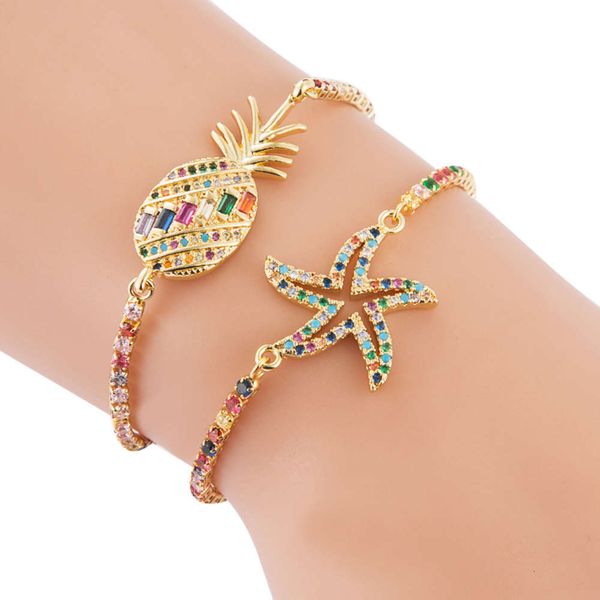 strands creative bracelet fashion copper inlaid color zircon pull personalized products, Black
strands creative bracelet fashion copper inlaid color zircon pull personalized products, Black