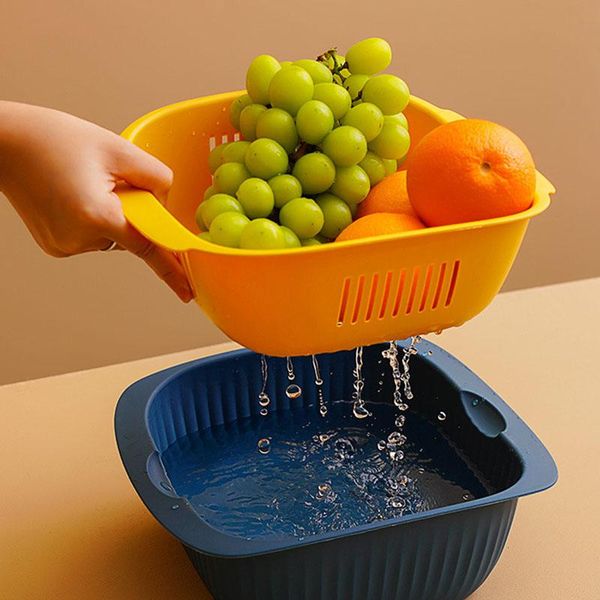 hanging baskets kitchen washing basket plastic double-layer drain home multifunctional fruit vegetable basin
hanging baskets kitchen washing basket plastic double-layer drain home multifunctional fruit vegetable basin