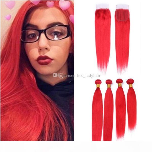 silky straight red human hair 4 bundles deals with lace closure bright red virgin peruvian hair weaves extensions and 4x4 closure, Black;brown
silky straight red human hair 4 bundles deals with lace closure bright red virgin peruvian hair weaves extensions and 4x4 closure, Black;brown