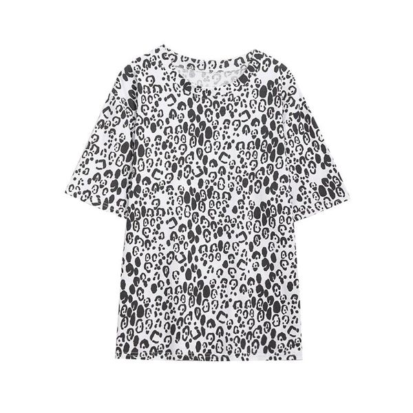 women's t-shirt summer cotton spot printing short-sleeved tshirt youth fashion round neck tide, White
women's t-shirt summer cotton spot printing short-sleeved tshirt youth fashion round neck tide, White