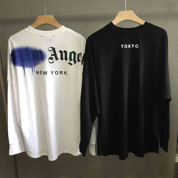 brand t shirt designer brand high street palm rendered splash lettered print 2021 men's and women's loose casual long sleeve angel, White;black
brand t shirt designer brand high street palm rendered splash lettered print 2021 men's and women's loose casual long sleeve angel, White;black