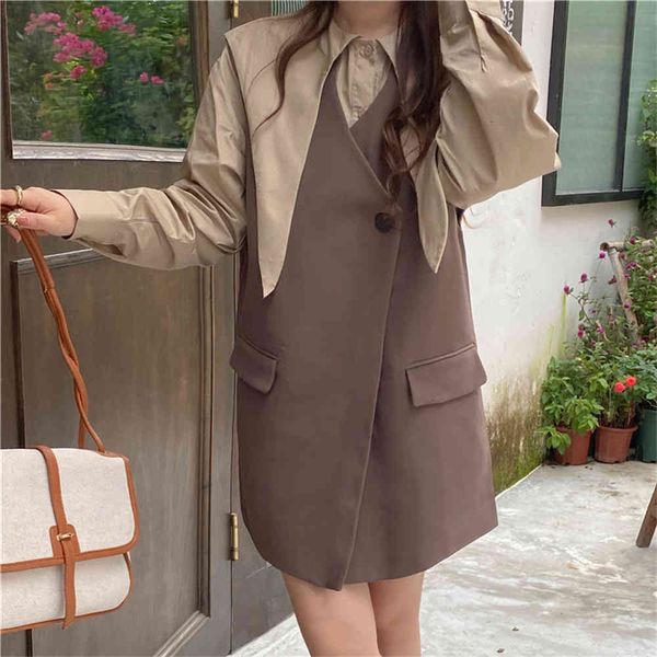 women's tracksuits hzirip femme thin-fit two sets of mid-length kind lady from the office blazer loose fall vest warm chic shirts solid, Gray
women's tracksuits hzirip femme thin-fit two sets of mid-length kind lady from the office blazer loose fall vest warm chic shirts solid, Gray