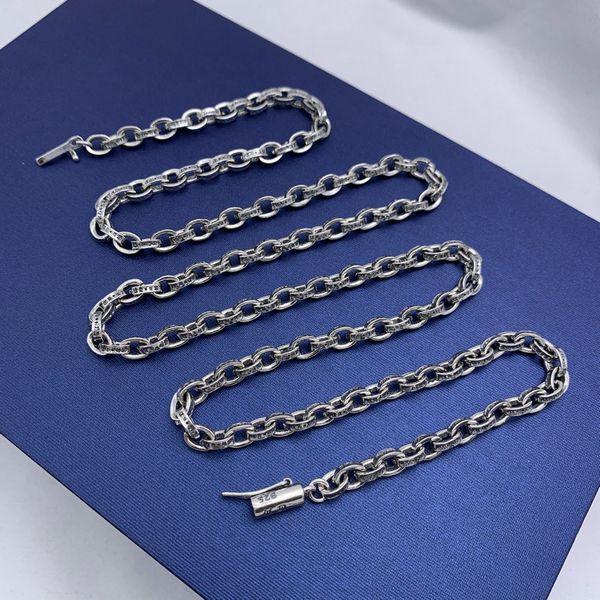 925 sterling silver ch crosin punk cross letter personality thai silver necklace men fashion women, Red;brown
925 sterling silver ch crosin punk cross letter personality thai silver necklace men fashion women, Red;brown