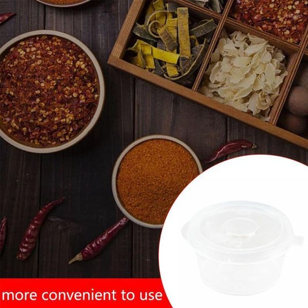 100pcs disposable plastic takeaway sauce cup containers box with hinged lids pigment paint palette reusable storage bottles & jars
100pcs disposable plastic takeaway sauce cup containers box with hinged lids pigment paint palette reusable storage bottles & jars
