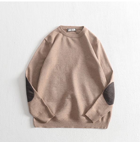 o-neck male obrix pullover regular fit long sleeve solid color elbow patch fashionable sweater fo zw2e, White;black
o-neck male obrix pullover regular fit long sleeve solid color elbow patch fashionable sweater fo zw2e, White;black