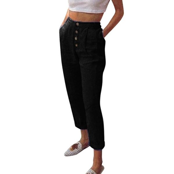 women's pants & capris vicabo buttons casual women high waist full length straight pure color pockets loose fashion trousers female, Black;white
women's pants & capris vicabo buttons casual women high waist full length straight pure color pockets loose fashion trousers female, Black;white