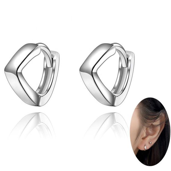 hoop & huggie fashion small v shape 925 streling silver 6mm earrings ear cartilage cuff piercing earring for women, Golden;silver
hoop & huggie fashion small v shape 925 streling silver 6mm earrings ear cartilage cuff piercing earring for women, Golden;silver