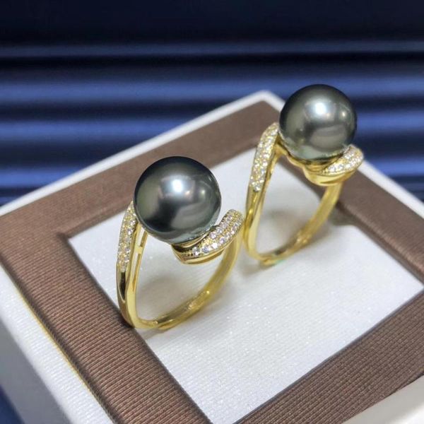 cluster rings d309 fine jewelry 925 sterling silver about 10mm natural ocean tahiti pearl ring for women pearls, Golden;silver
cluster rings d309 fine jewelry 925 sterling silver about 10mm natural ocean tahiti pearl ring for women pearls, Golden;silver
