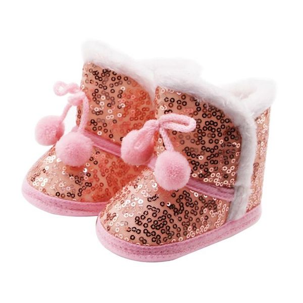 lxa-winter baby boy girl sequin snow boots with plush ball infant anti-slip toddler shoes newborn cotton shoe, Black;grey
lxa-winter baby boy girl sequin snow boots with plush ball infant anti-slip toddler shoes newborn cotton shoe, Black;grey