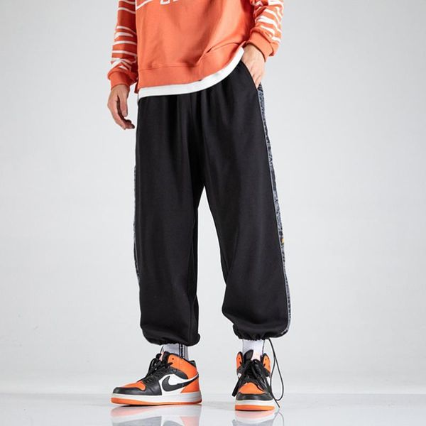 men's pants color block cargo harem joggers track side print casual baggy sweatpants streetwear fashion hipster trousers, Black
men's pants color block cargo harem joggers track side print casual baggy sweatpants streetwear fashion hipster trousers, Black