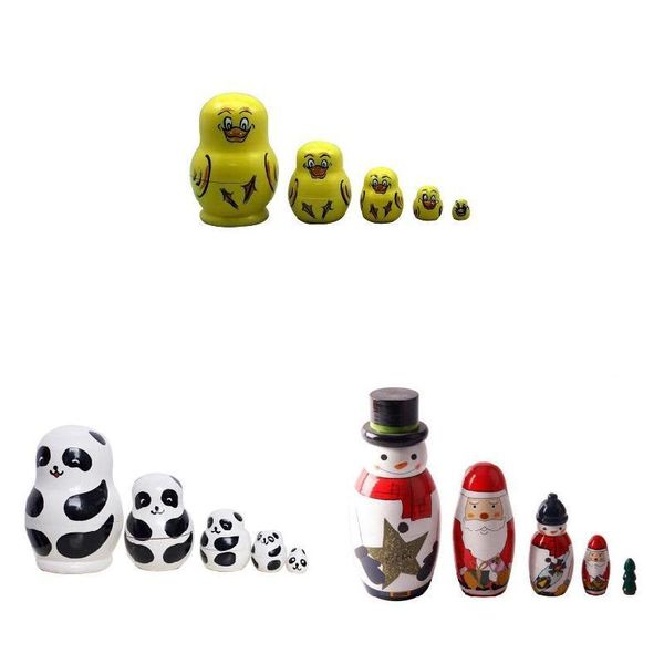 party favor 5-nesting cute wooden nesting dolls matryoshka animal russian doll christmas gift mft2
party favor 5-nesting cute wooden nesting dolls matryoshka animal russian doll christmas gift mft2