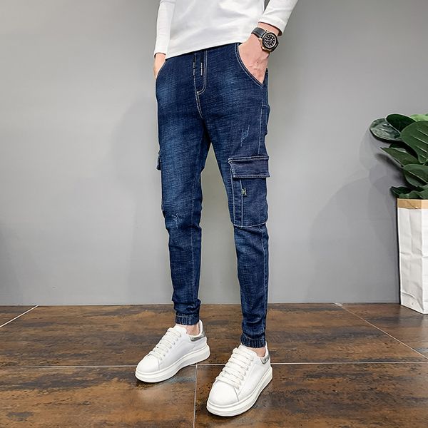 New Moda Coreano Magro Ajuste Bolsos Laterais Denim Roupas Masculinas Simples Todos Jogo Slido Jeans Corredores Calas Azul 36-2 IZ8Y, Blue
New Moda Coreano Magro Ajuste Bolsos Laterais Denim Roupas Masculinas Simples Todos Jogo Slido Jeans Corredores Calas Azul 36-2 IZ8Y, Blue