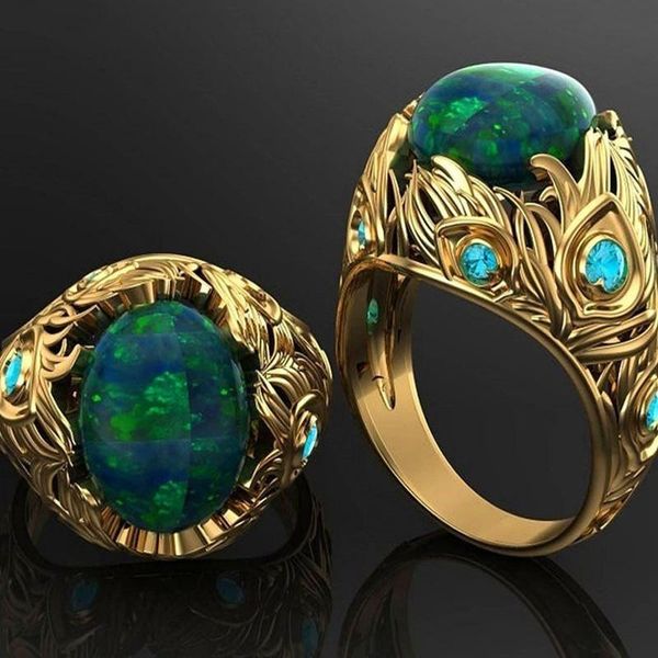 wedding rings fashion luxury blue fire opal engagement ring gold color flowers grass crystal for women party gifts jewelry, Slivery;golden
wedding rings fashion luxury blue fire opal engagement ring gold color flowers grass crystal for women party gifts jewelry, Slivery;golden