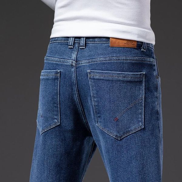 men's jeans 2021 regular fit business autumn fashion casual black stretch denim pants male brand trousers, Blue
men's jeans 2021 regular fit business autumn fashion casual black stretch denim pants male brand trousers, Blue