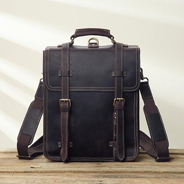 backpack large capacity computer bag leisure travel leather retro british men's crazy horse cow
backpack large capacity computer bag leisure travel leather retro british men's crazy horse cow
