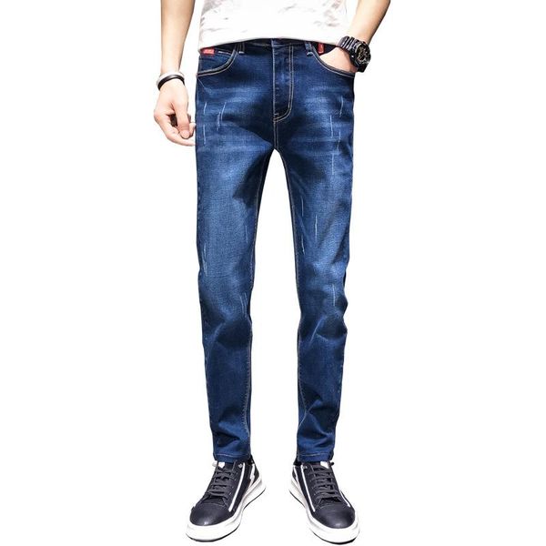 2021 men jeans denim brand korean street style large gondola men trousers stretch long jeans pencil pants 36, Blue
2021 men jeans denim brand korean street style large gondola men trousers stretch long jeans pencil pants 36, Blue