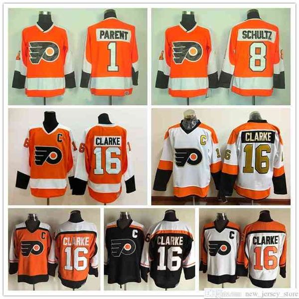 96 philadelphia flyers ccm vintage jerseys mens stitched 1 bernie parent 8 dave schultz 16 bobby clarke hockey jersey, Black
96 philadelphia flyers ccm vintage jerseys mens stitched 1 bernie parent 8 dave schultz 16 bobby clarke hockey jersey, Black