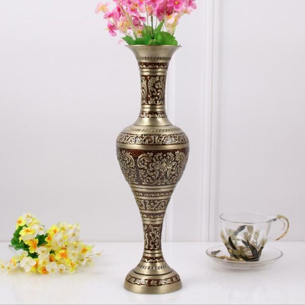 vases h37cm bronze large size vase vintage alloy metal flowers table for home decoration hp015
vases h37cm bronze large size vase vintage alloy metal flowers table for home decoration hp015