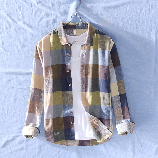 2021 new brand linen and cotton shirt mens long sleeve fashion male plaid shirts men casual camisa smel, White;black
2021 new brand linen and cotton shirt mens long sleeve fashion male plaid shirts men casual camisa smel, White;black