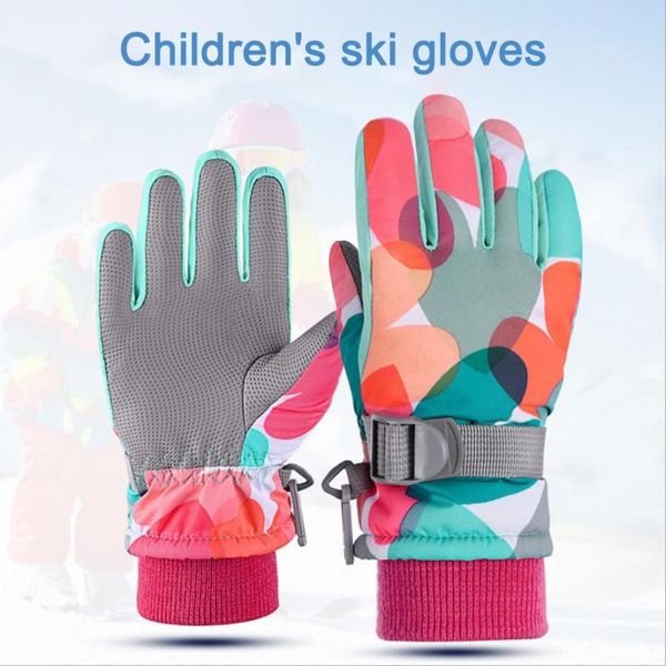 cycling gloves windproof winter warm children's thickened printed splicing ski touch screen snow glove., Black
cycling gloves windproof winter warm children's thickened printed splicing ski touch screen snow glove., Black