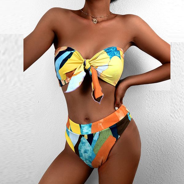 2021 new lady lace-up strapless swimsuit summer women elegant beach cut off bikini bathing suit fashion casual print bikinis 824t, White;black
2021 new lady lace-up strapless swimsuit summer women elegant beach cut off bikini bathing suit fashion casual print bikinis 824t, White;black