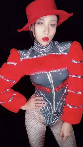 womens red big sleeves rhinestones spandex jumpsuit jazz dance bodysuit leggings nightclub female singer costume outfit, Black;red
womens red big sleeves rhinestones spandex jumpsuit jazz dance bodysuit leggings nightclub female singer costume outfit, Black;red