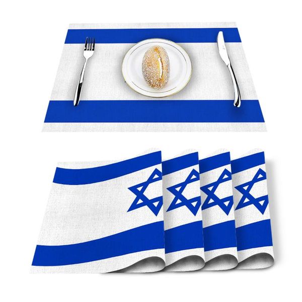 table runner israeli flag printed cotton linen kitchen placemat dining mat pads cup mats home decor
table runner israeli flag printed cotton linen kitchen placemat dining mat pads cup mats home decor