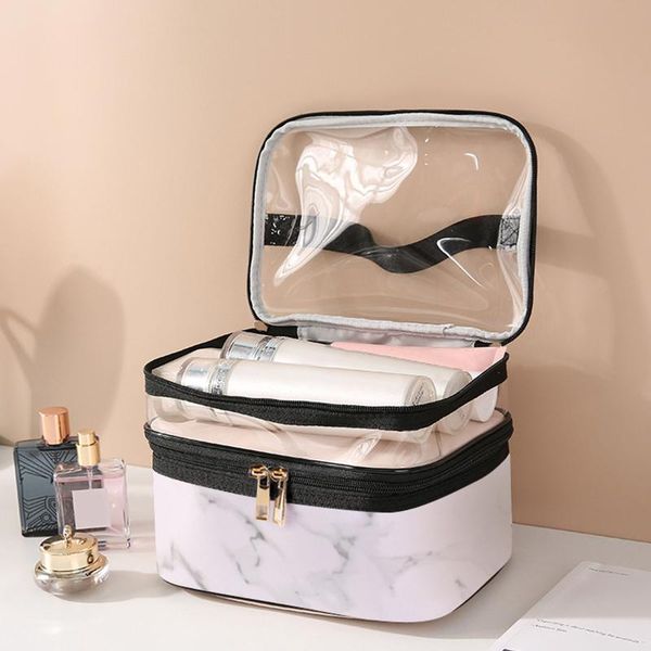 eyebrow tools & stencils makeup cosmetic bags travel toiletry organizer for women double layer storage marble large capacity
eyebrow tools & stencils makeup cosmetic bags travel toiletry organizer for women double layer storage marble large capacity