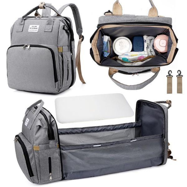 diaper bags mommy bag portable folding crib multifunctional mother and baby large capacity outing travel backpack
diaper bags mommy bag portable folding crib multifunctional mother and baby large capacity outing travel backpack