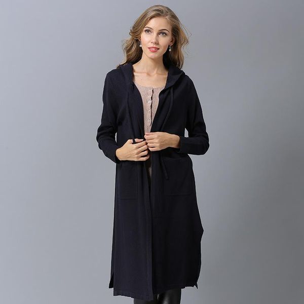 women's sweaters aphrodite home sweater long sleeve loose knitted hooded solid color female cardigan large outerwear coat, White;black
women's sweaters aphrodite home sweater long sleeve loose knitted hooded solid color female cardigan large outerwear coat, White;black