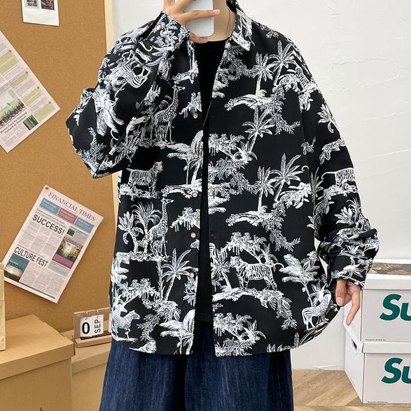 men's casual shirts lifenwenna autumn long sleeve fashion personality print shirt men causal plus size flower beach hawaiian 5xl, White;black
men's casual shirts lifenwenna autumn long sleeve fashion personality print shirt men causal plus size flower beach hawaiian 5xl, White;black