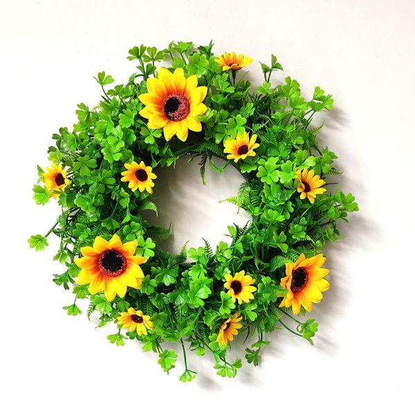 decorative flowers & wreaths artificial sunflower green four leaf clover wreath for wedding decoration outdoor party supplies
decorative flowers & wreaths artificial sunflower green four leaf clover wreath for wedding decoration outdoor party supplies