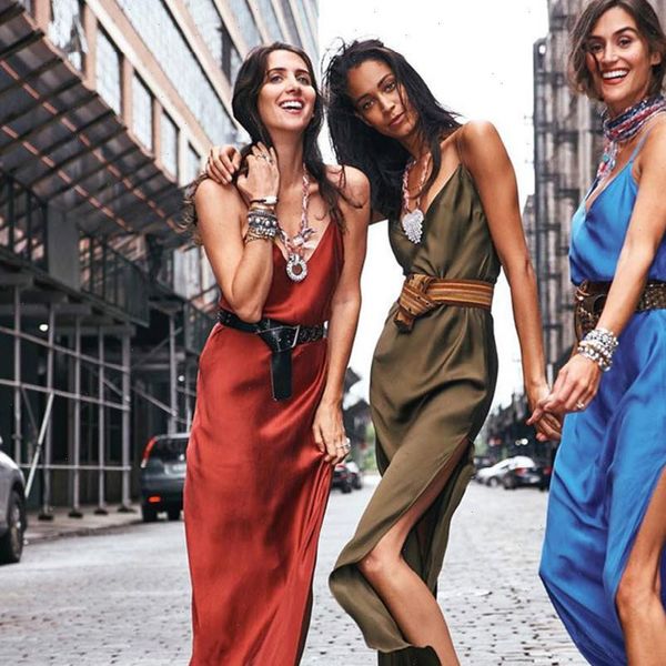 maxi dress satin woman party night summer long black silk elegant club women dresses backless streetwear neck halter 2021, Black;gray
maxi dress satin woman party night summer long black silk elegant club women dresses backless streetwear neck halter 2021, Black;gray