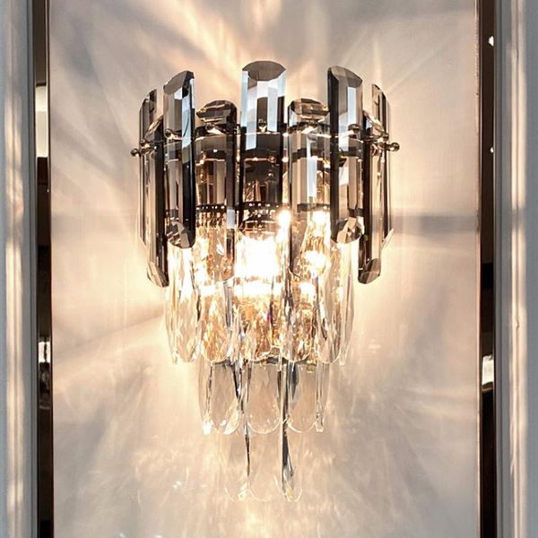 wall lamp luxury crystal beside for living room tv light bulb modern minimalist study and bedroom bedside
wall lamp luxury crystal beside for living room tv light bulb modern minimalist study and bedroom bedside