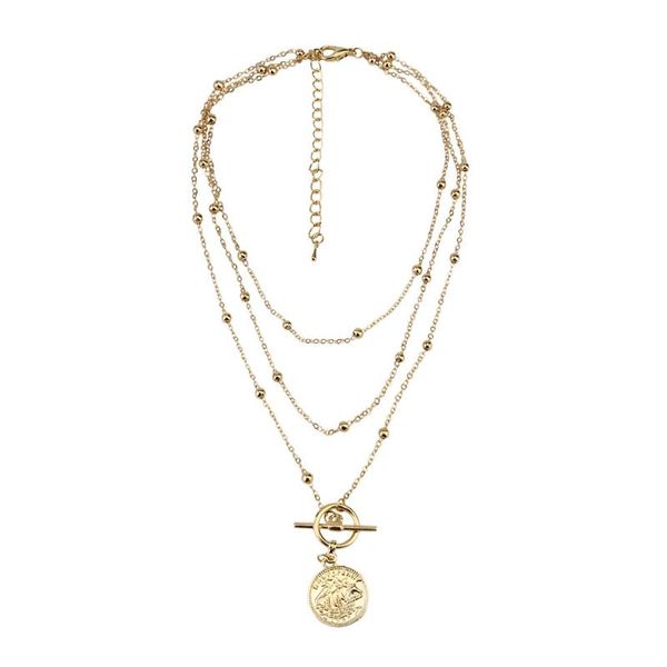 pendant necklaces accessories fashion multi-layer necklace lock jewelry bone chain antique alloy woman, Silver
pendant necklaces accessories fashion multi-layer necklace lock jewelry bone chain antique alloy woman, Silver