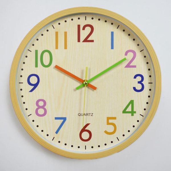 12 inch silent colorful number kids wall clock for teen bedroom large decorative non ticking horloge vintage living room decor
12 inch silent colorful number kids wall clock for teen bedroom large decorative non ticking horloge vintage living room decor